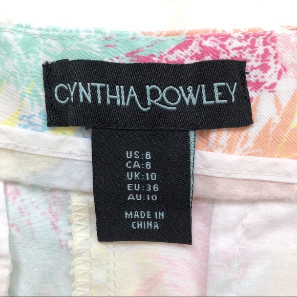 Cynthia Rowley Novelty Pineapple Print Shorts - Picture 4 of 6